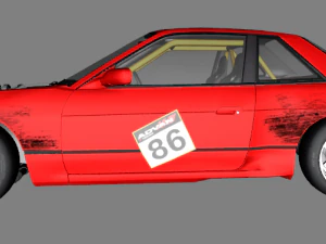日产 silvia k s13 惠比寿赛道 1989 年至 1994 年 3D 模型