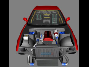 nissan silvia k s13 ebisu circuit 1989 to 1994 3D Model