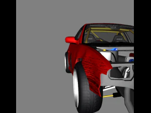 nissan silvia k s13 ebisu circuit 1989 to 1994 3D Model