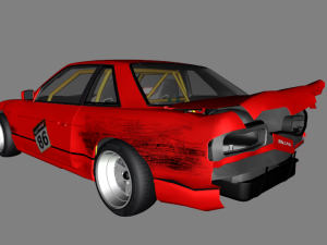 nissan silvia k s13 ebisu circuit 1989 to 1994 3D Модель