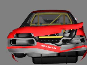 nissan silvia k s13 ebisu circuit 1989 to 1994 3D Model
