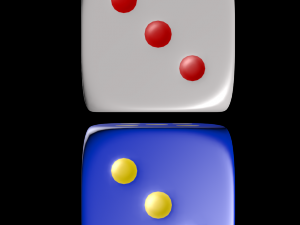 basic dice 3Dモデル