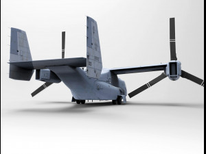 helicopter mv22 osprey 3D Модель