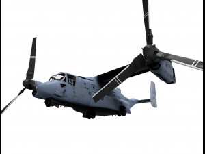 helicopter mv22 osprey 3D Модель