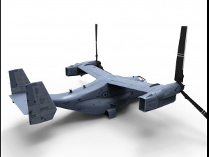 helicopter mv22 osprey 3D Модель