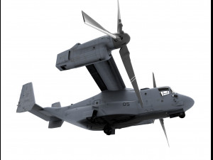 helicopter mv22 osprey 3D Модель