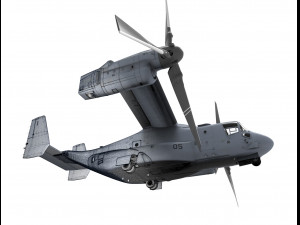 helicopter mv22 osprey 3D Модель