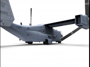 helicopter mv22 osprey 3D Модель