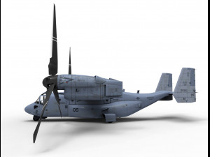 helicopter mv22 osprey 3D Модель