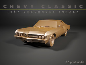 chevy impala 1967 3d printable model 3D Принт Модель