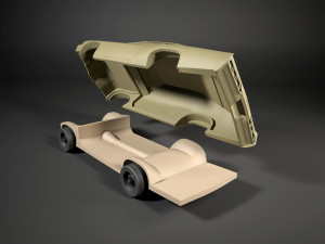 chevy impala 1967 3d printable model 3Dプリントモデル