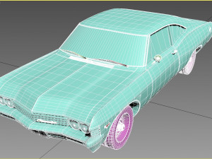chevy impala 1967 3d printable model 3Dプリントモデル