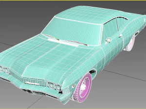 chevy impala 1967 3d printable model 3D Print Model