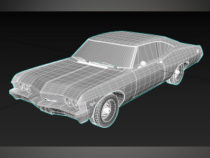 chevy impala 1967 3d printable model 3Dプリントモデル