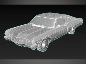 chevy impala 1967 3d printable model 3D Print Model