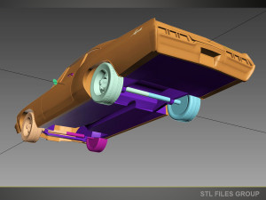 chevy impala 1967 3d printable model 3Dプリントモデル