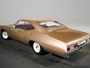 chevrolet impala 1967 4 doors 3D Model