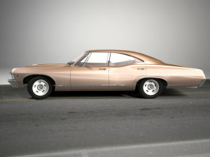 chevrolet impala 1967 4 doors 3D Model