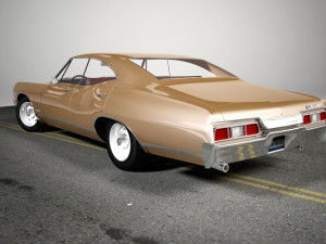chevrolet impala 1967 4 doors 3D Model