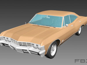 chevrolet impala 1967 4 doors 3D Model
