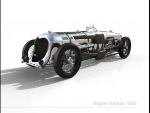napier-railton race car 3D Model