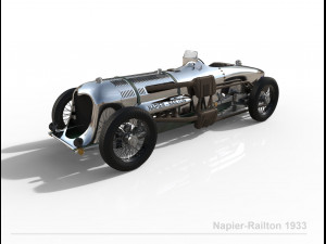 napier-railton race car 3D Model
