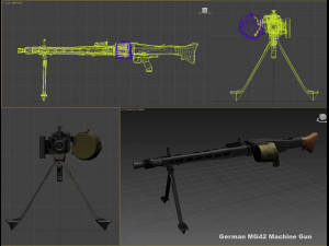 mg 42 machine 3D Model