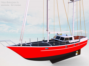 feltz scorpion iii sailboat 3D Model
