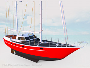 feltz scorpion iii sailboat 3D Model