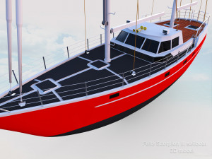 feltz scorpion iii sailboat 3D Model