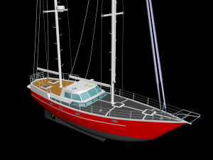 feltz scorpion iii sailboat 3D Model