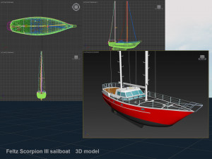 feltz scorpion iii sailboat 3D Model