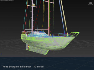 feltz scorpion iii sailboat 3D Model