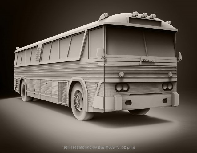 Mci mc-5a bus model 3D-printmodel .c4d .max .obj .3ds .fbx .stl .blend 