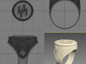 Ring waffen ss Modèles 3D en vedette