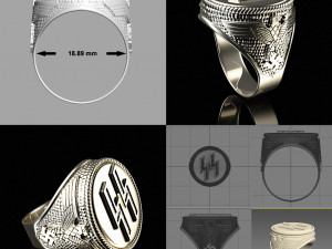 Ring waffen ss Modèles 3D en vedette