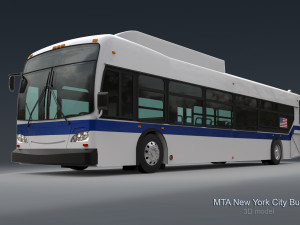 Mta new york city bus Modèle 3D