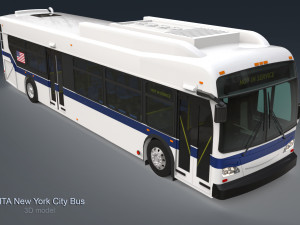 Mta new york city bus Modèle 3D