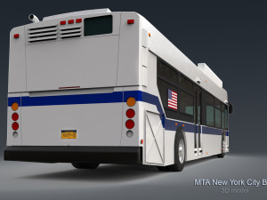 Mta new york city bus Modèle 3D