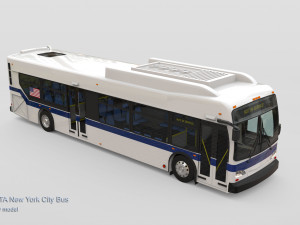 Mta new york city bus Modèle 3D