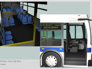 Mta new york city bus Modèle 3D