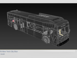Mta new york city bus Modèle 3D