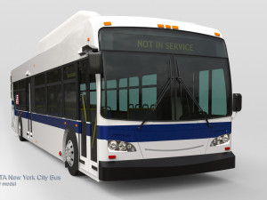 Mta new york city bus Modèle 3D