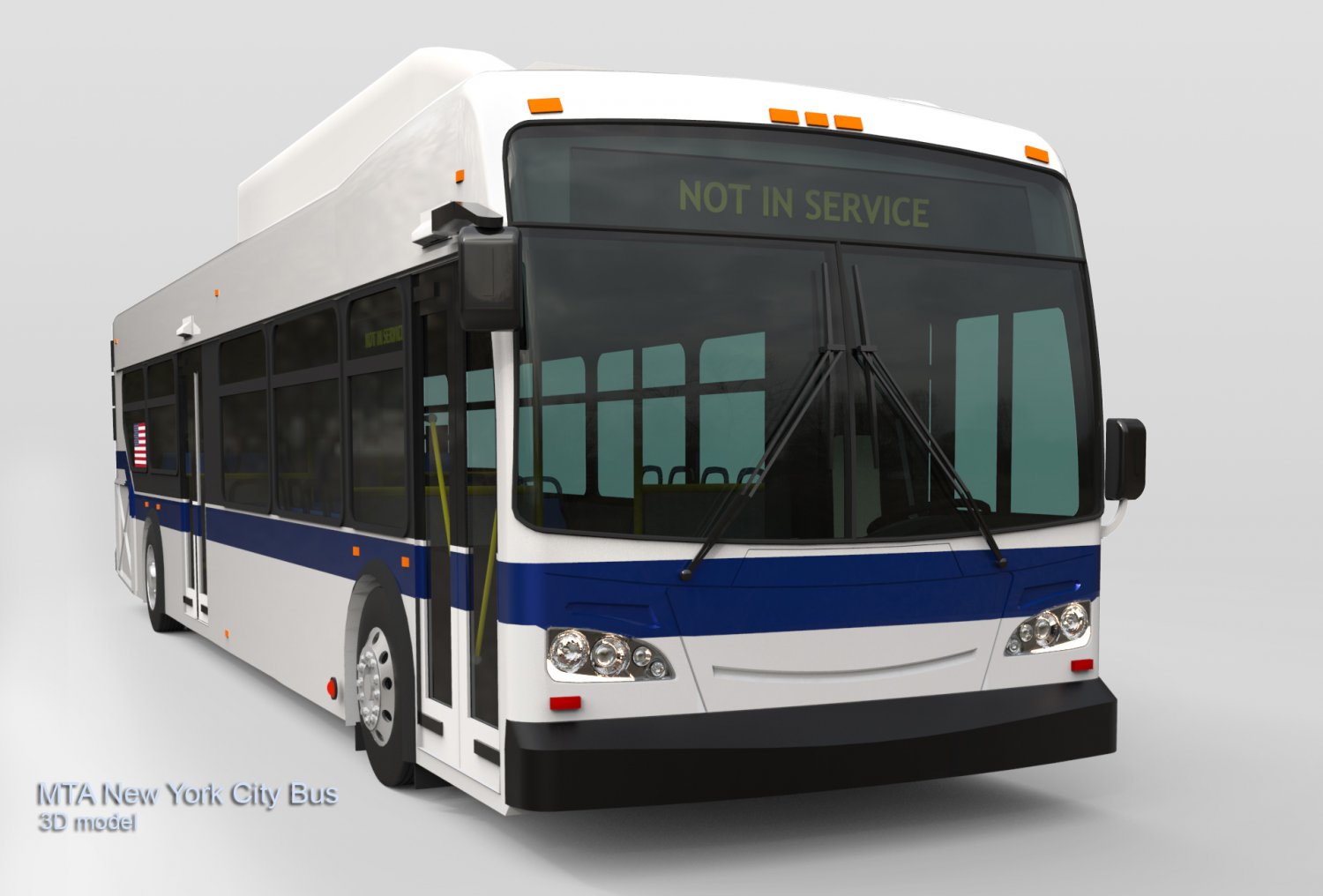 Mta New York City Bus 3D Модель In Автобус 3DExport