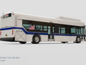 Mta new york city bus Modèle 3D