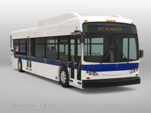 Mta new york city bus Modèle 3D
