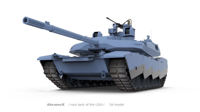 AbramsX new tank USA 3D मॉडल .c4d .max .obj .3ds .fbx .stl .blend 