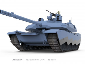AbramsX new tank USA 3D Модель