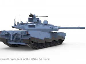 AbramsX new tank USA 3D मॉडल