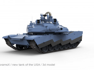 AbramsX new tank USA 3D मॉडल